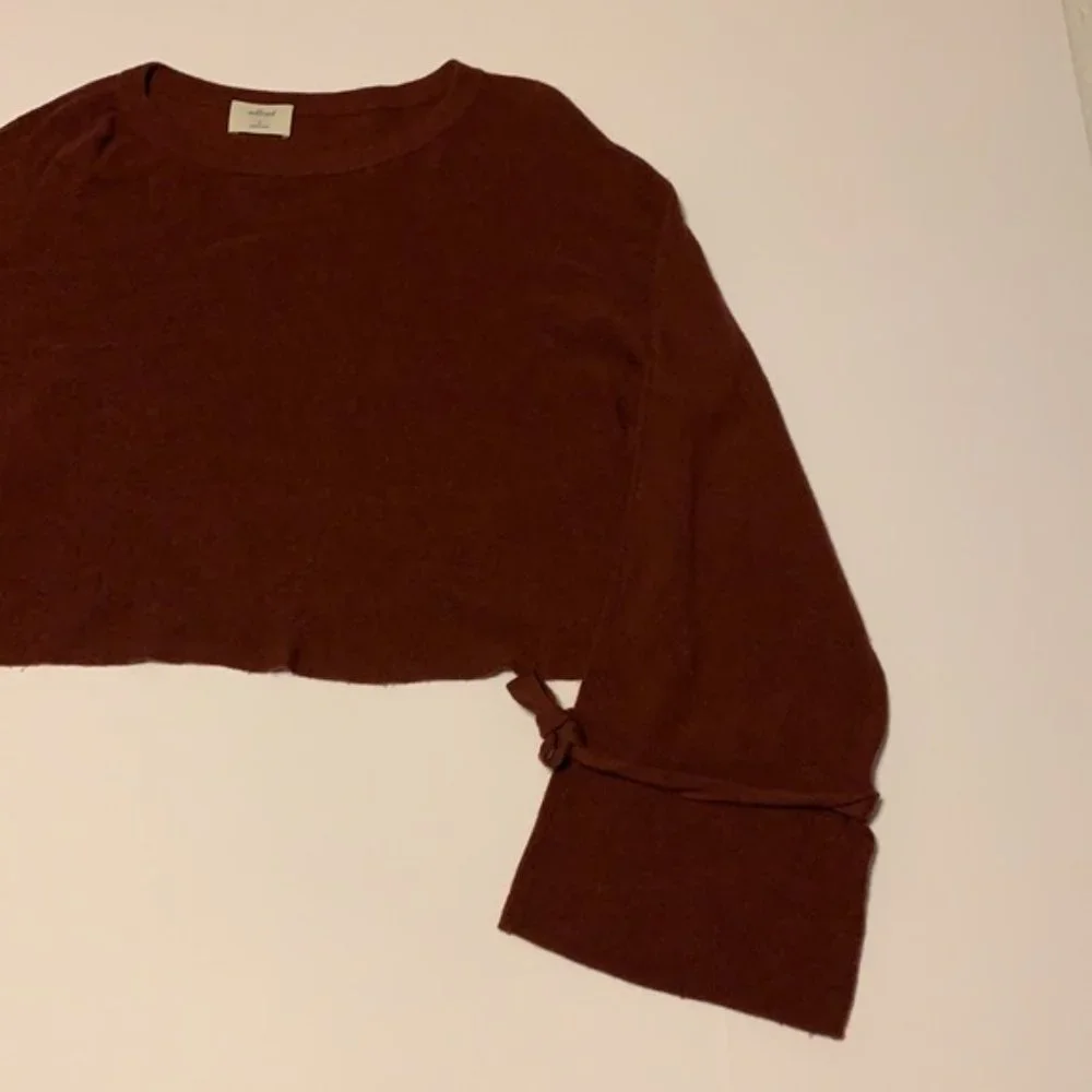 Aritzia Wilfred Maroon Wool Sweater - Women’s Size Small - Picture 4 of 7